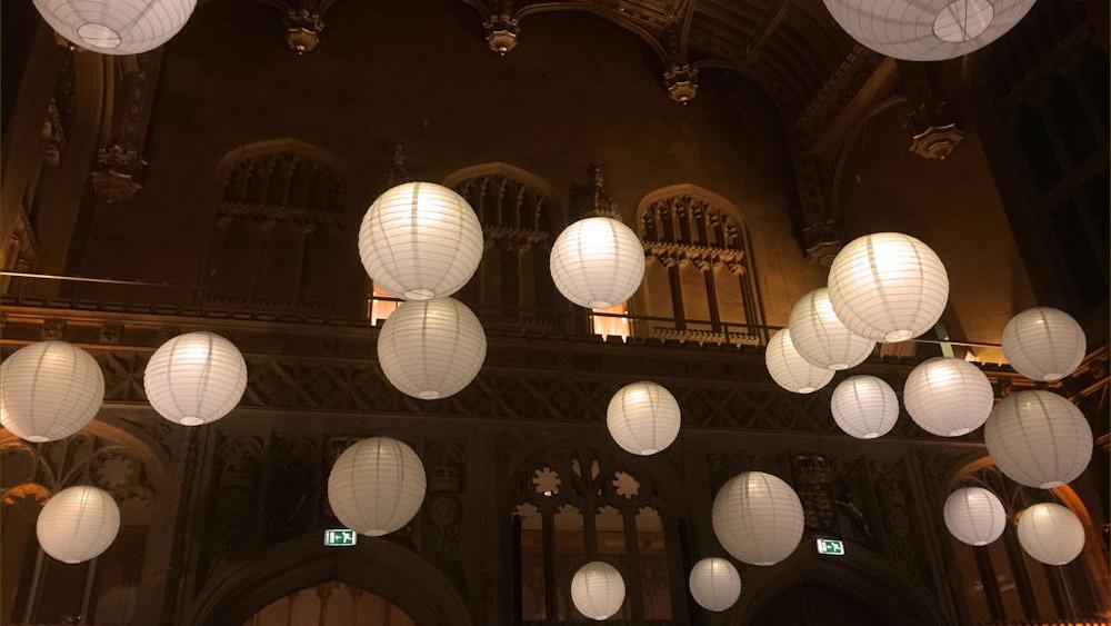 Paper Lanterns at Cambridge Uni